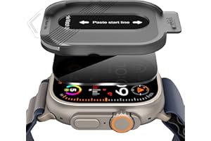 Suoman 2-Pack for Apple Watch Ultra 3/2/1 49mm Tempered Glass Privacy Screen Protector, [Anti-peeping] 9H Hardness protective film - Auto-alignment Installation Kit