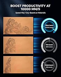 OMTech 60W MOPA Fiber Laser Engraver with