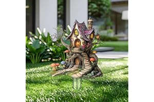 House Garden Stakes Decor Yard Acrylic - 2D Spring Garden Acrylic Sign Decoration, Yard Art, Gift for Nature Lovers, for Indo