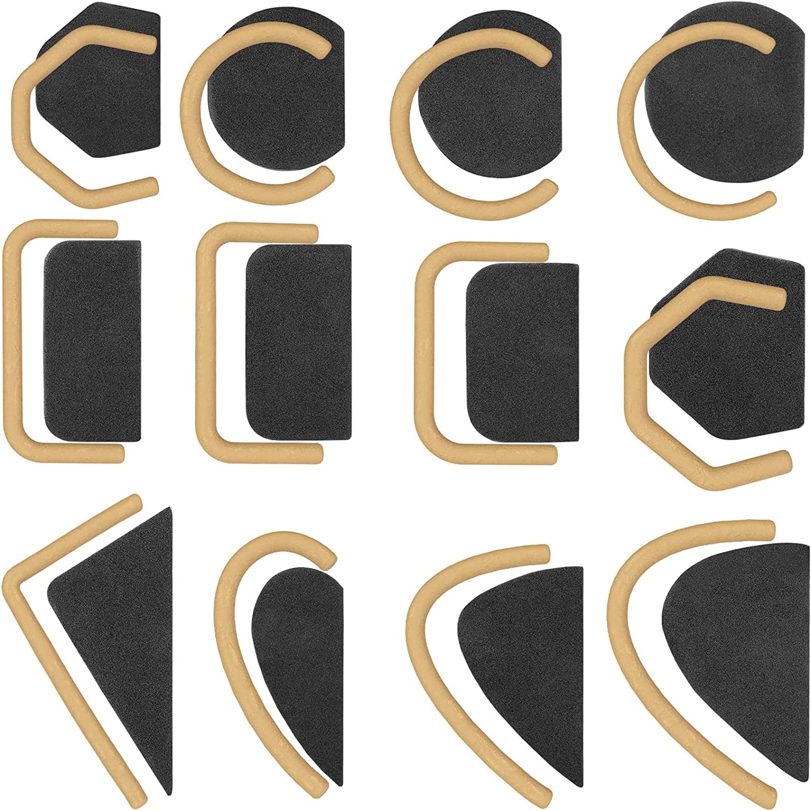 Pottery Tools Mug Handle Molds, Small Mug Handle Forms for Small Cups, Ceramic Molds for Pottery, Mug Handle Making Tool for Pottery, Ceramic Tools for Pottery, 12 Shapes and Sizes