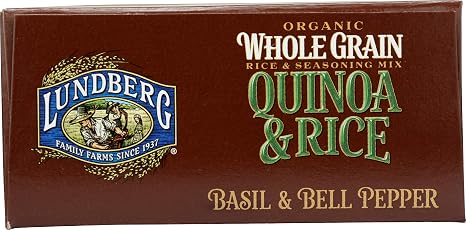Lundberg Family farms Organic whole grain quinoa&Rice seasoning Mix, basil&Bell pepper (073416020139)