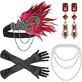 Cridoz Flapper Accessories for Women - 1920s Gatsby & Roaring 20s Style
