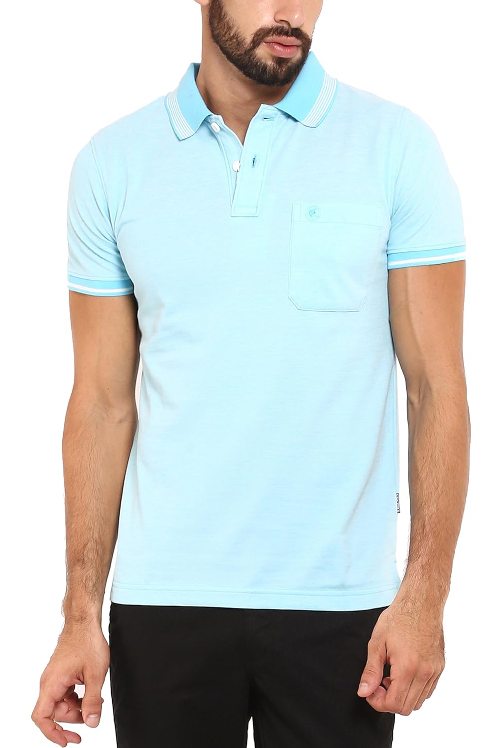 classic polo men cotton beige half sleeve t-shirts