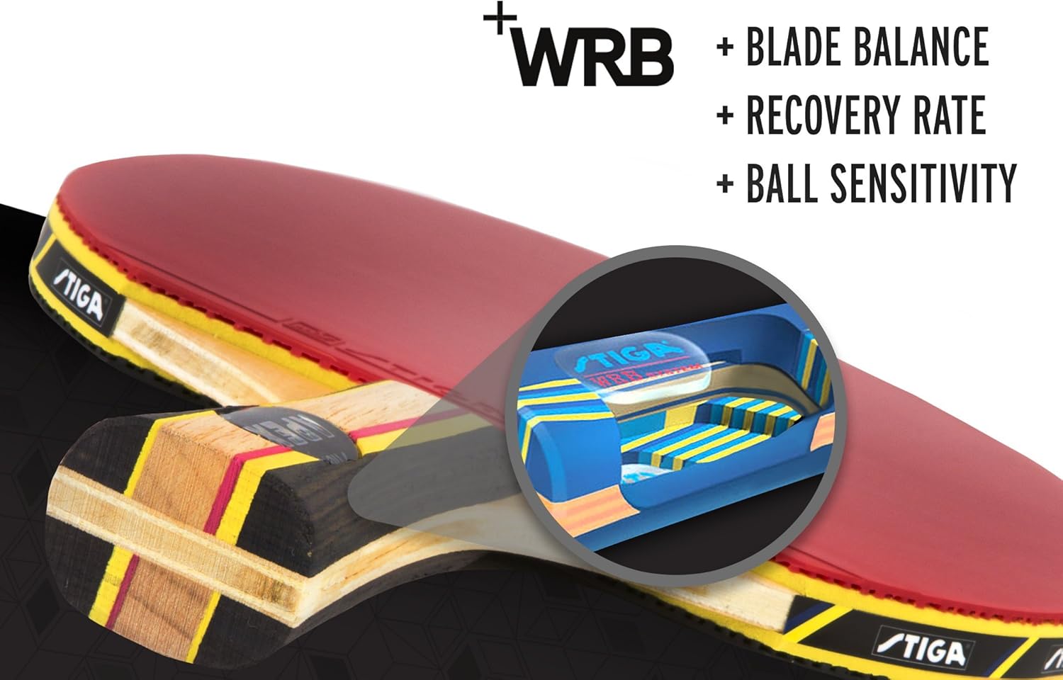 STIGA Apex Performance-Level Table Tennis Racket with ACS Technology for Increased Control : Ping Pong Paddle : Sports & Outdoors