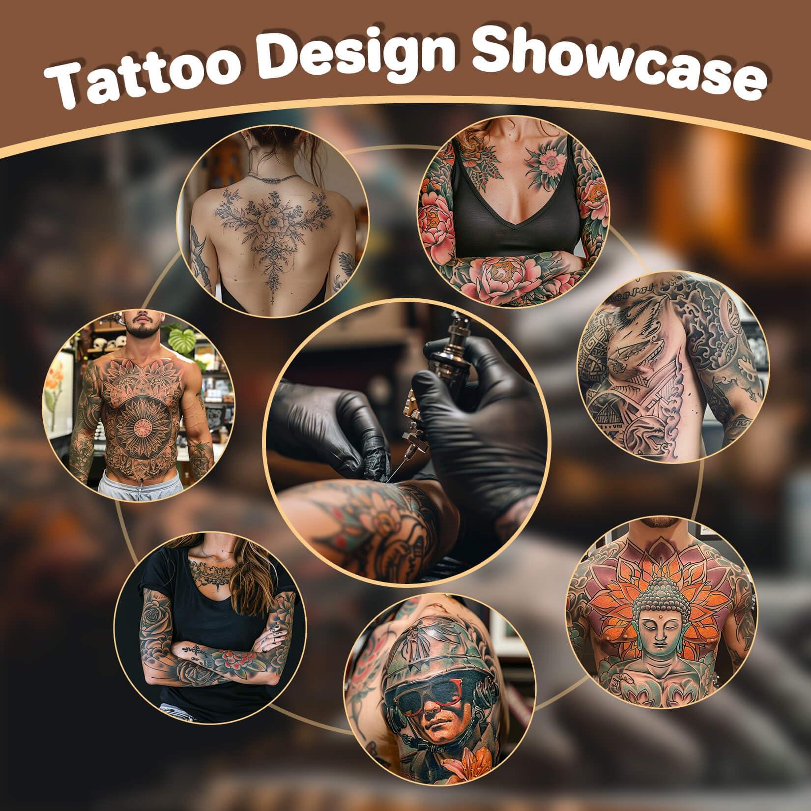 MAQIHAN Tattoo Needles - 50Pcs Disposable Mixed Tattoo Needles for Tattoo Machine 3RL,5RL,7RL,9RL,3RS,5RS,7RS,9RS,5M1,7M1 Assorted Size Professional Tattoo Needle Set for Tattoo Kit