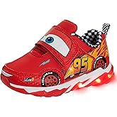 Disney Pixar Cars Boys Black/Red Lighted Sneaker (Toddler/Little Kid)