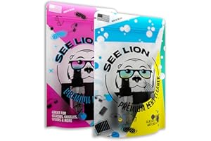 cellhelmet See Lion Premium Lens Care Bundle | Anti Fog Spray + Streak-Free Lens Cleaner with 2 Black Microfiber Cloths | Safe for Glasses, Goggles, Screens & Optics | Travel-Size 30ml / 1oz Bottles
