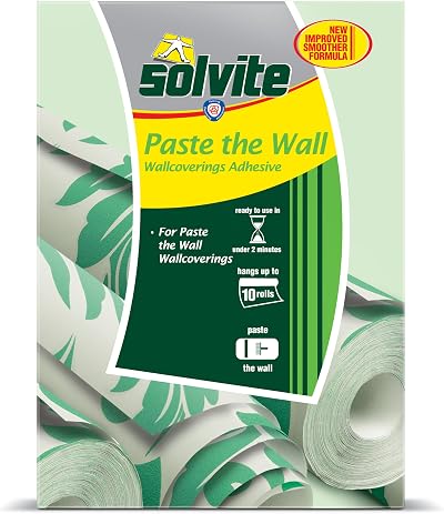 Unibond Solvite Paste the Wall Adhesive 474g Ready in 2 Minutes Hangs 10 Rolls