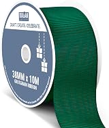 Italian Options Grosgrain Ribbon 38mm Dark Green 10m Roll