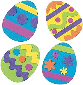 Foam Easter Egg Magnet Craft Kit - Crafts for Kids and Fun Home Activities