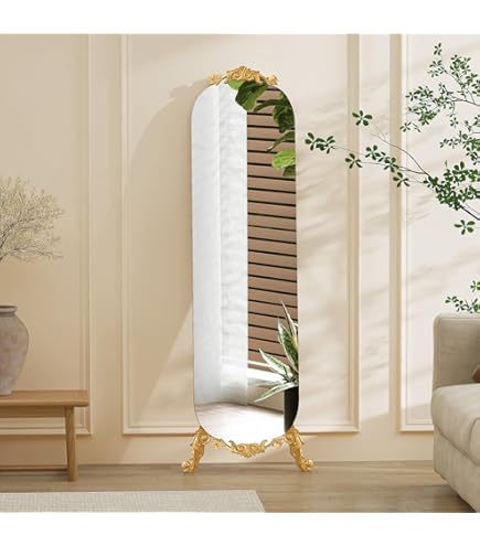Amazon.com: ZIYOO Full Length Wall Decorative Mirror with Carved