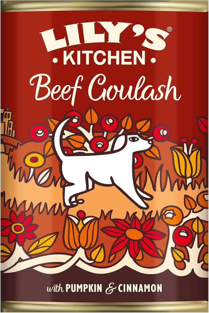 Lily's Kitchen Natural Adult Dog Wet Food Beef Goulash 6 x 400g