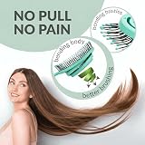 marQus Detangling Hair Brush Bio-friendly No-Pull No-Pain Aqua view 2