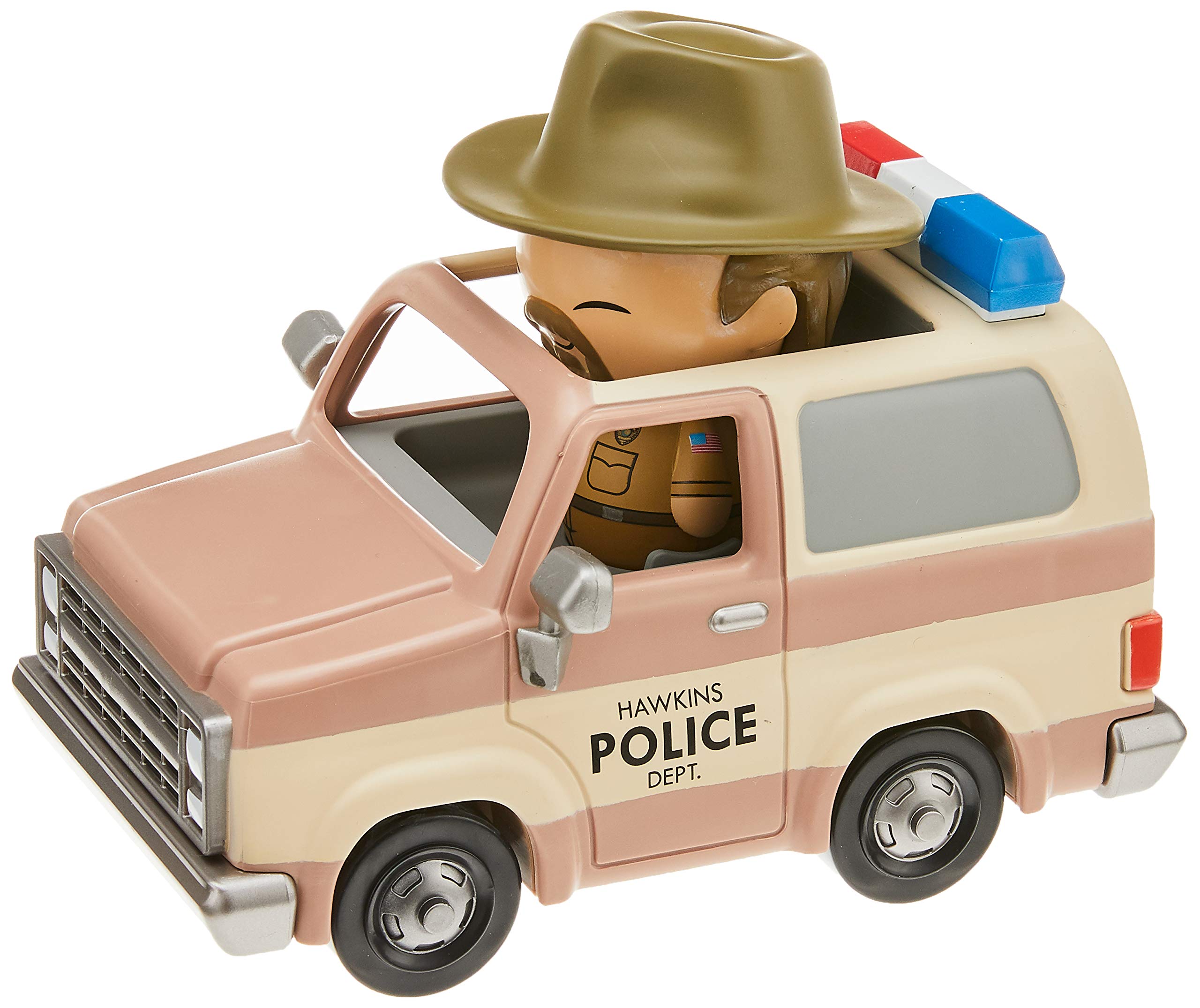 Funko 21490 "Dorbz Ridez Stranger Things Hopper and Sheriff Deputy Truck Figure