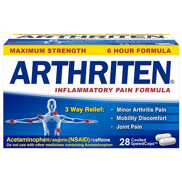 ARTHRITEN INFLAMMATORY PAIN FORMULA CAPLETS WITH 3 ACTIVE...