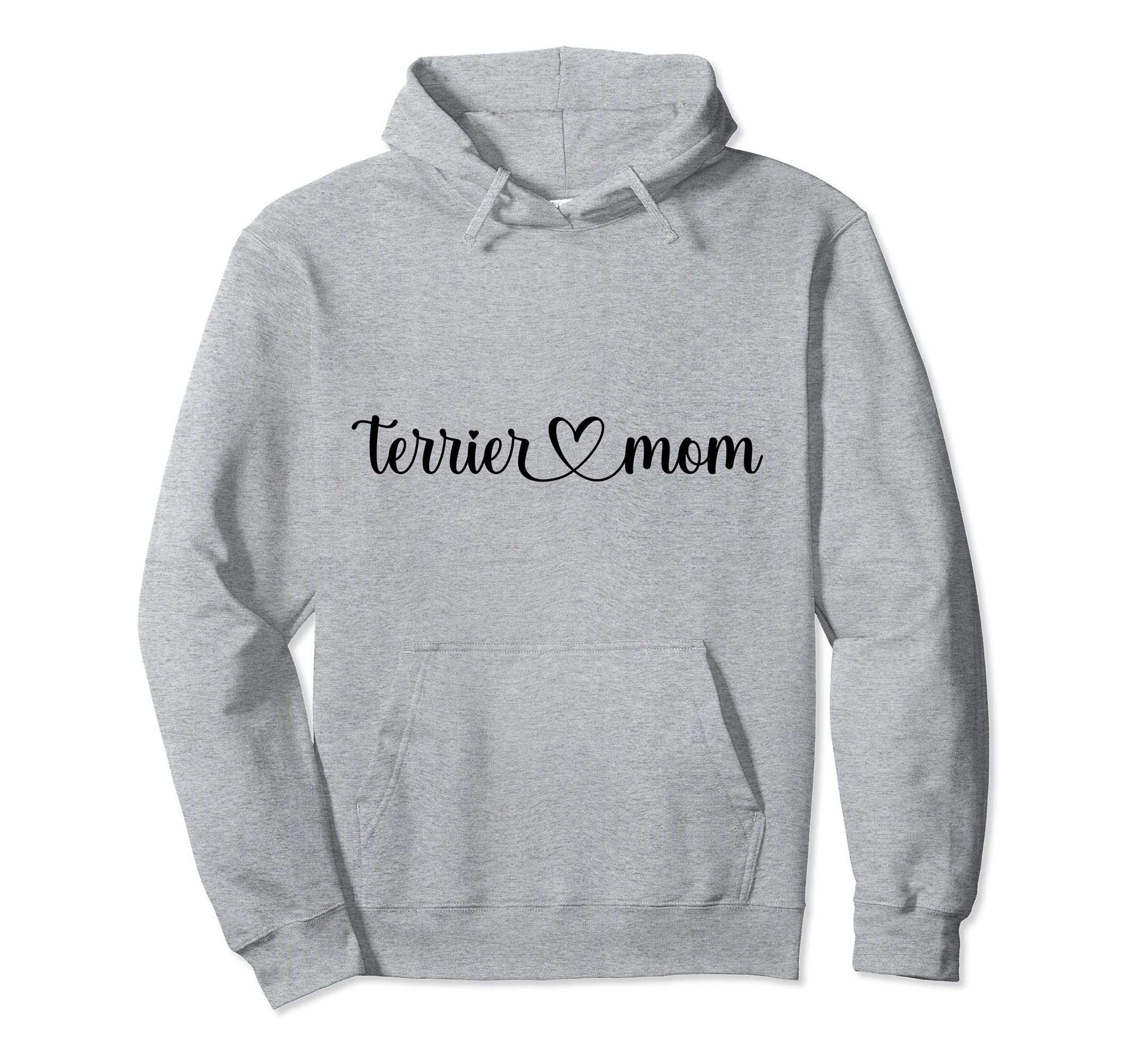 Dog Love Heart Terrier Mom Pullover Hoodie