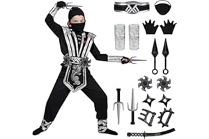 Spooktacular Creations Halloween Costume for Kids, Boys & Toddlers - Ninja Accessories Set for DressUp Party