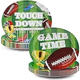 FATLBSEV 50Pcs Football Party Oval Paper Plates -10" x 12" Large Disposable Party Plates for Football Party Supplies