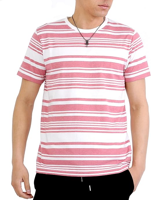 Amazon スペイド Spade Tシャツ ボーダー メンズ Uネック クルー