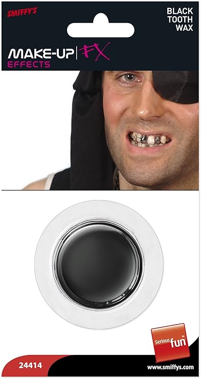 Smiffys Zahnwachs, Schwarz, 24414