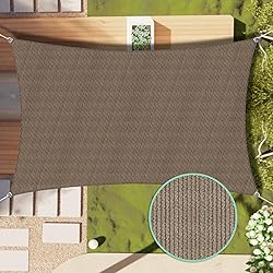SunnyRoyal 18'x20' Sun Shade Sail Super A Ring Wire