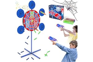 M&LD Shooting Games Toys for Nerf Gun Party, Shooting Targets with 2 Toy Guns 40 Foam Darts Kids Outdoor Indoor Toys for Birthday Easter Xmas Gifts for 4 5 6 7 8 9 10+ Year Old Boys Kids