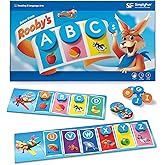 SimplyFun Rooby’s ABC’s - Pre-K Alphabet Game - Letter Recognition Game for Kids - Learn Both Uppercase and Lowercase Letters - 1 to 4 Players, Ages 3 & Up
