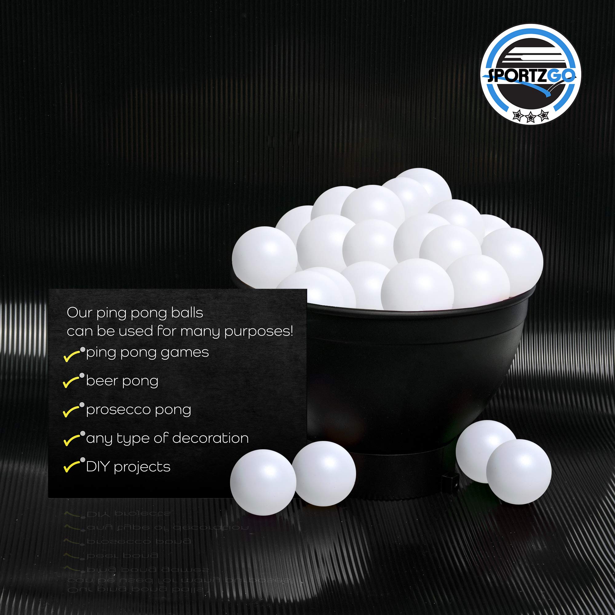 Brewski Brothers BEERPONG144 Beer Pong Balls (Pack of 144), White Buy Online in UAE