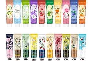 CMWGKBC 20 Packs Hand Cream Gifts Set,Natural Plant Fragrance Hand Cream For Dry Cracked Hands,Mini Hand Cream Travel Size With Natural Aloe And Vitamin E for Body & Dry Skin, Hand Lotion Gifts Bulk for Women