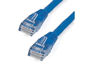 StarTech.com 10ft CAT6 Ethernet Cable - Blue CAT 6 Gigabit Ethernet Wire -650MHz 100W PoE++ RJ45 UTP Molded Category 6 Networ