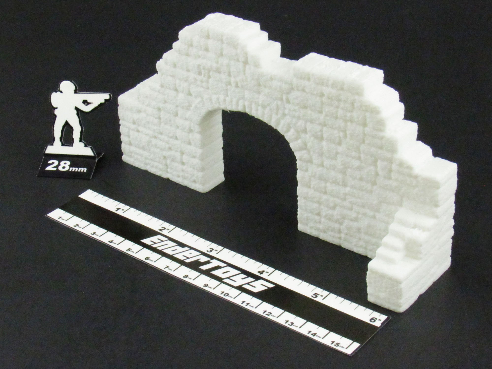 EnderToys Stone Houses Terrain - 3D Printed 28mm Scale Tabletop Scenery For Wargames