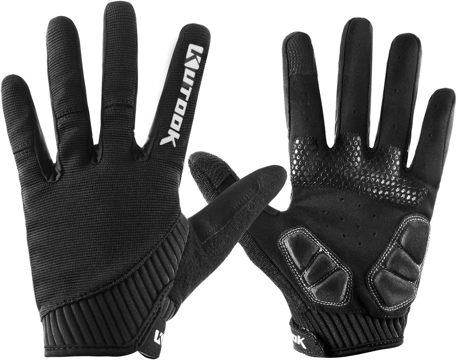 Kutook Gel Padded Full Finger Cycling Gloves