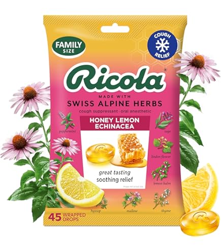 レモン様(1点)ロラライハリス Ricola - Zitronenmelisse Ohne Zucker Box (Lemon Balm Cough Drops
