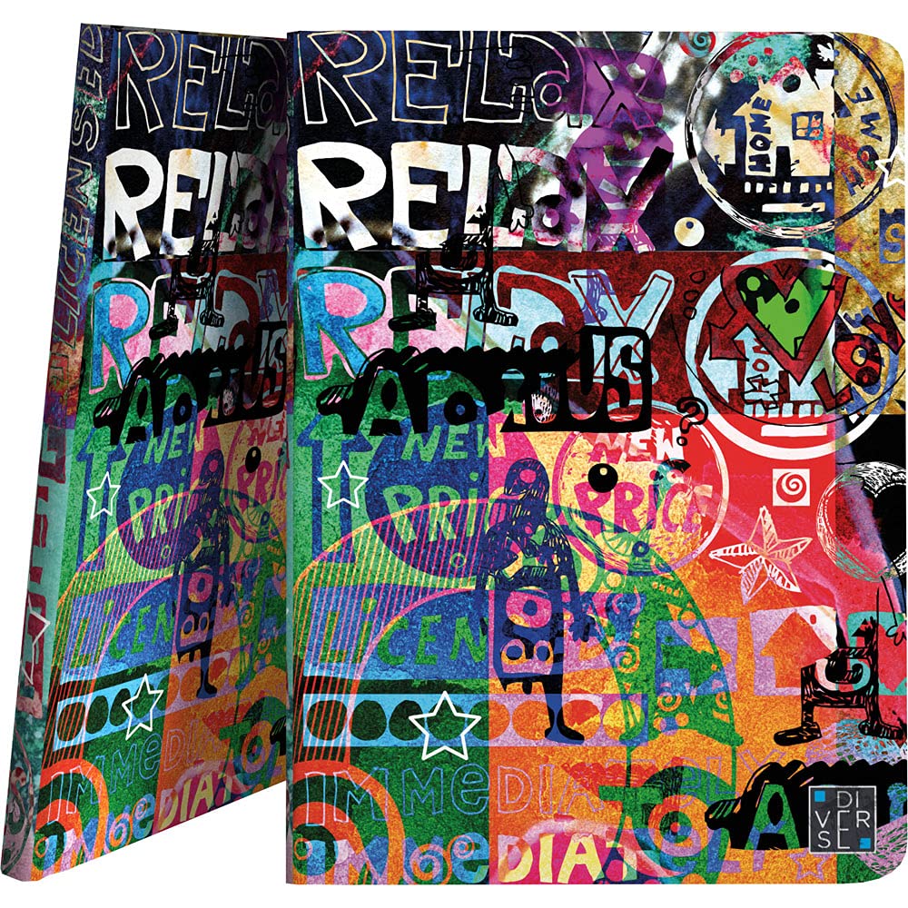 Grafoplás 1332418 Folder with 30 Pockets A4 Transparent Polypropylene Cover Various Model Relax