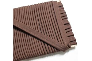 LACEKING2013 16yards Piping Bias Insertion Cord Rope Trimming 13mm (Brown)