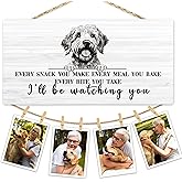Hiuwevt Funny Goldendoodle Dog Picture Frame Photo Hanging Display, Goldendoodle Gifts, Golden Doodle Gifts for Women Men, Dog Picture Board Photo Holder for Wall Decor