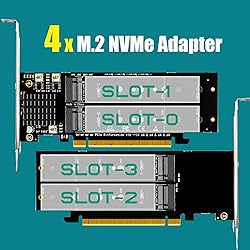 GLOTRENDS PA41 Quad M.2 NVMe to PCIe 4.0 X16