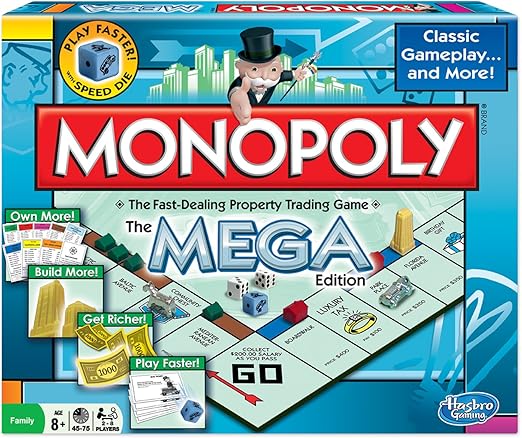 Winning Moves 1104WM Monopoly The Mega Edici-n: Amazon.es: Juguetes y juegos
