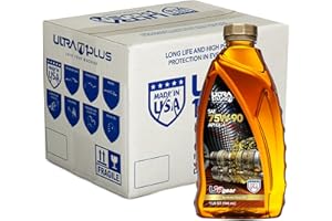ULTRA 1PLUS SAE 75W-90 Synthetic Gear Oil, API GL-4 - Transmission and Differential Fluid (12 QTS)