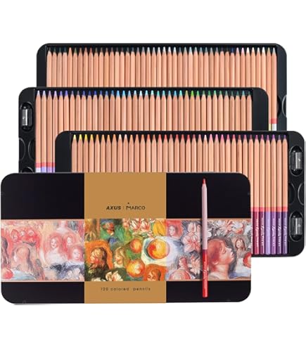Amazon.com: Cezanne Set of 120 Professional Colored Pencils with