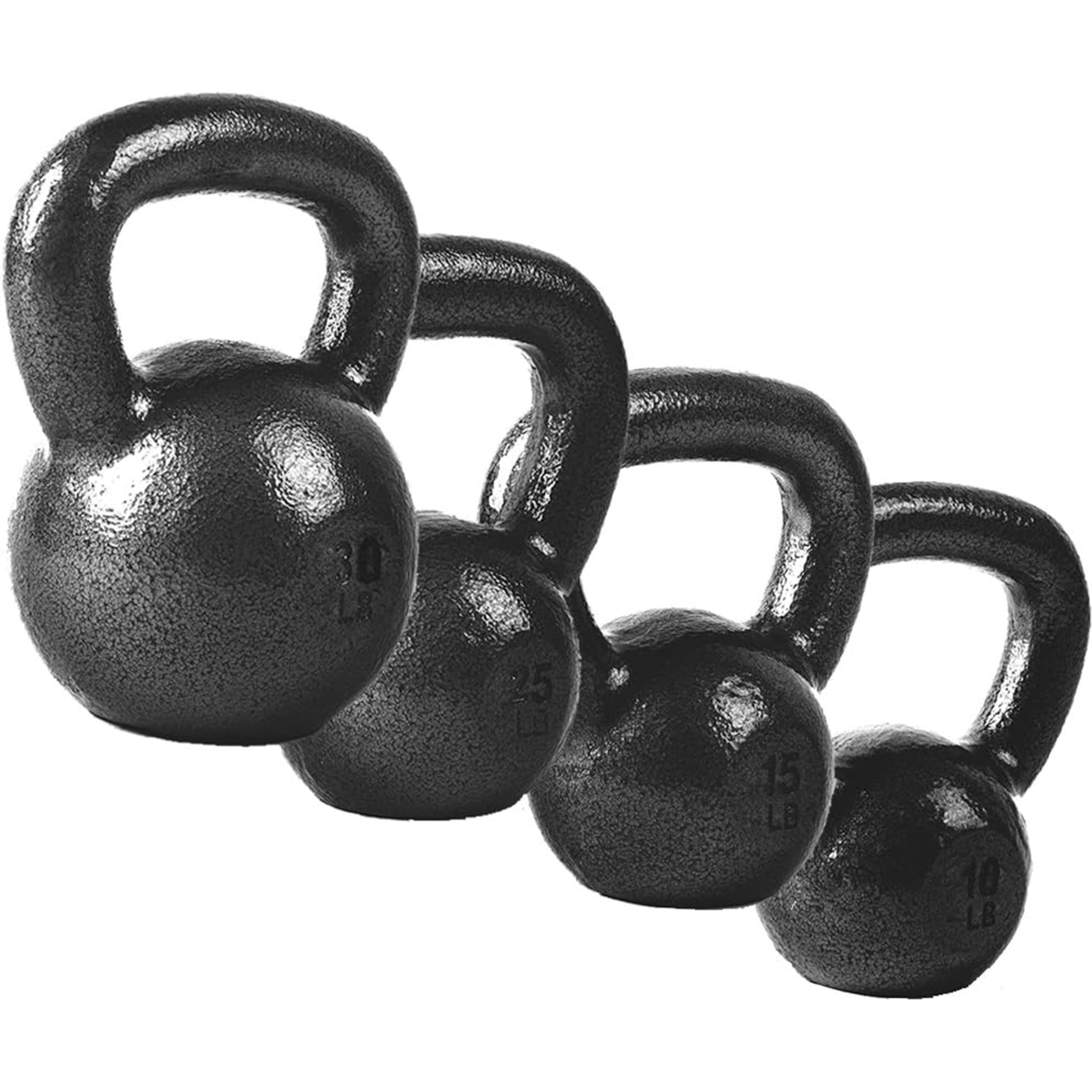 CAP Barbell Cast Iron Kettlebell 80 LB Set | 10 | 15 | 25 & 30 LB Image