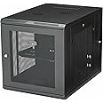 StarTech.com 4-Post 12U Wall Mount Network Cabinet w/ 1U Shelf, 19" Wall-Mounted Server Rack for IT / Data Computer Equipment