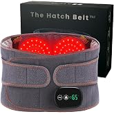 Hatch Belt&trade; Triple Therapy Red Light Belt &ndash; Portable Heating Pad &amp; Deep Tissue Back Massager with Heat, Infrared Light &amp; Vibration &ndash; Wearable Lumbar Brace for Lower Back Support