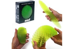 Morf Fidget Worm Toy - Desk Fidgets for Adults - Quiet Worm Fidget Toy Sensory Toys - Fun and Interactive Fidget Toy for Kids - USA Patent Pending Figgy Toys(Green, Big)
