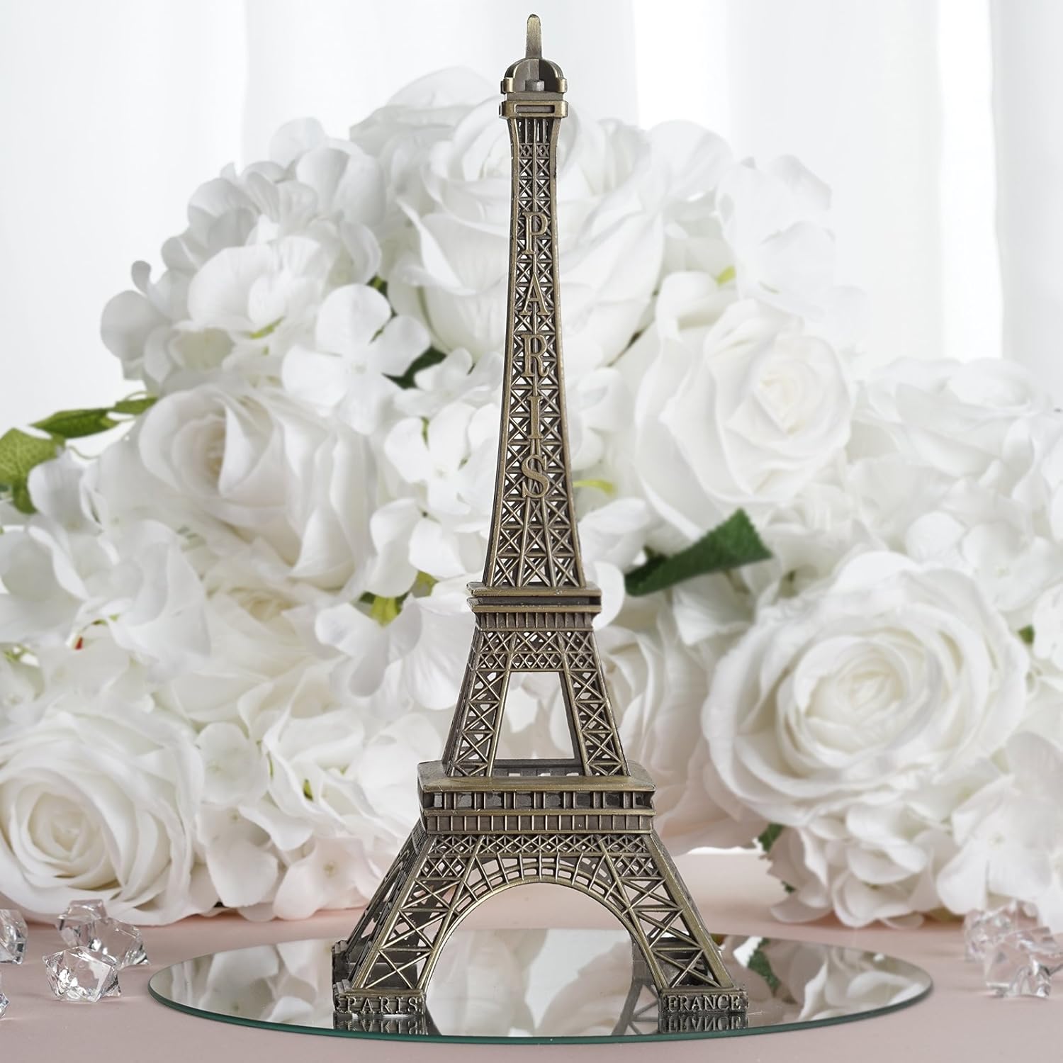Amazon Com Balsacircle 10 Inch Rose Gold Metal Eiffel Tower
