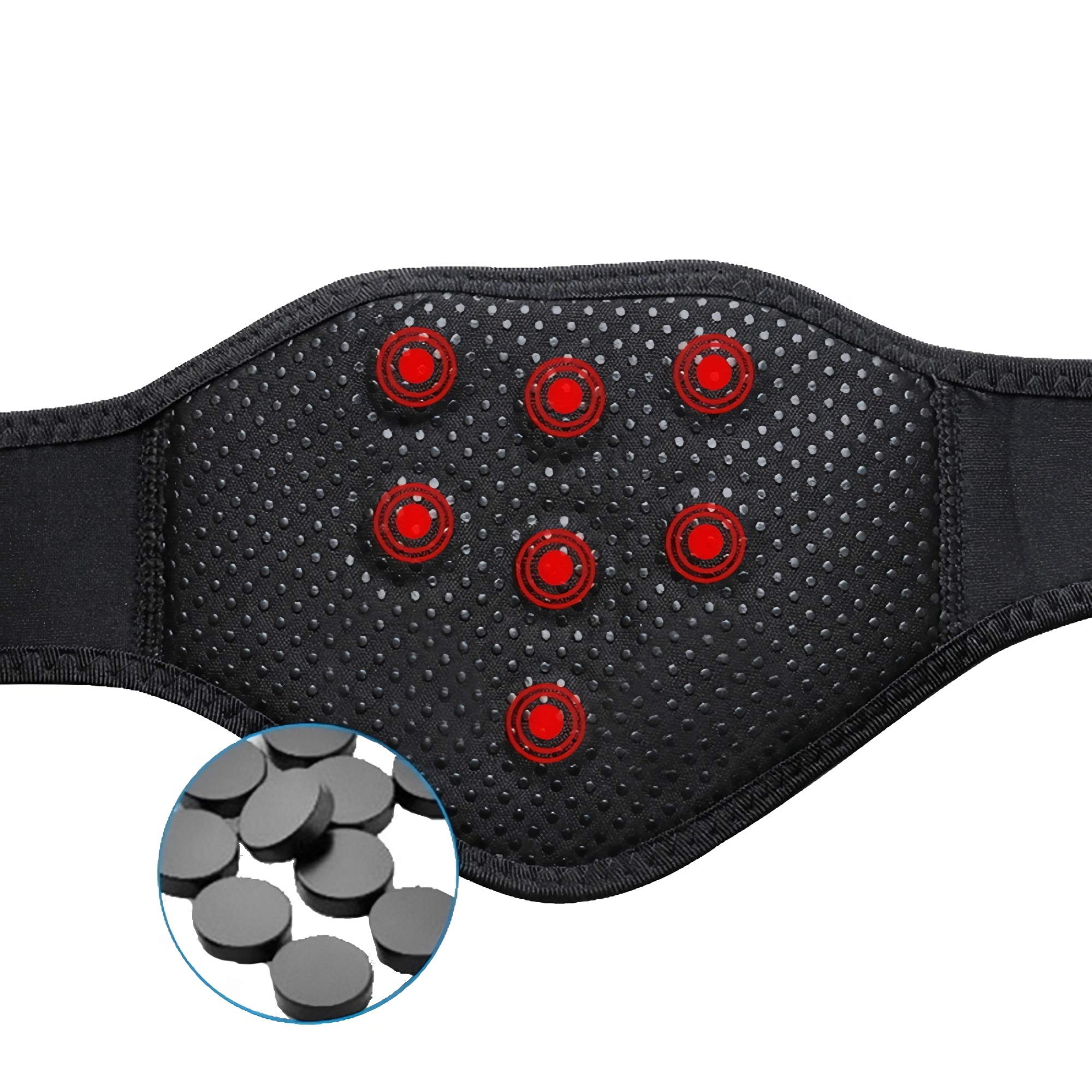 Self heating Neck Support Pad proslim T-active Against Neck Pain with Magnets & Tourmaline, adjustable Cervical Collar, Regular Size (35-50 cm)