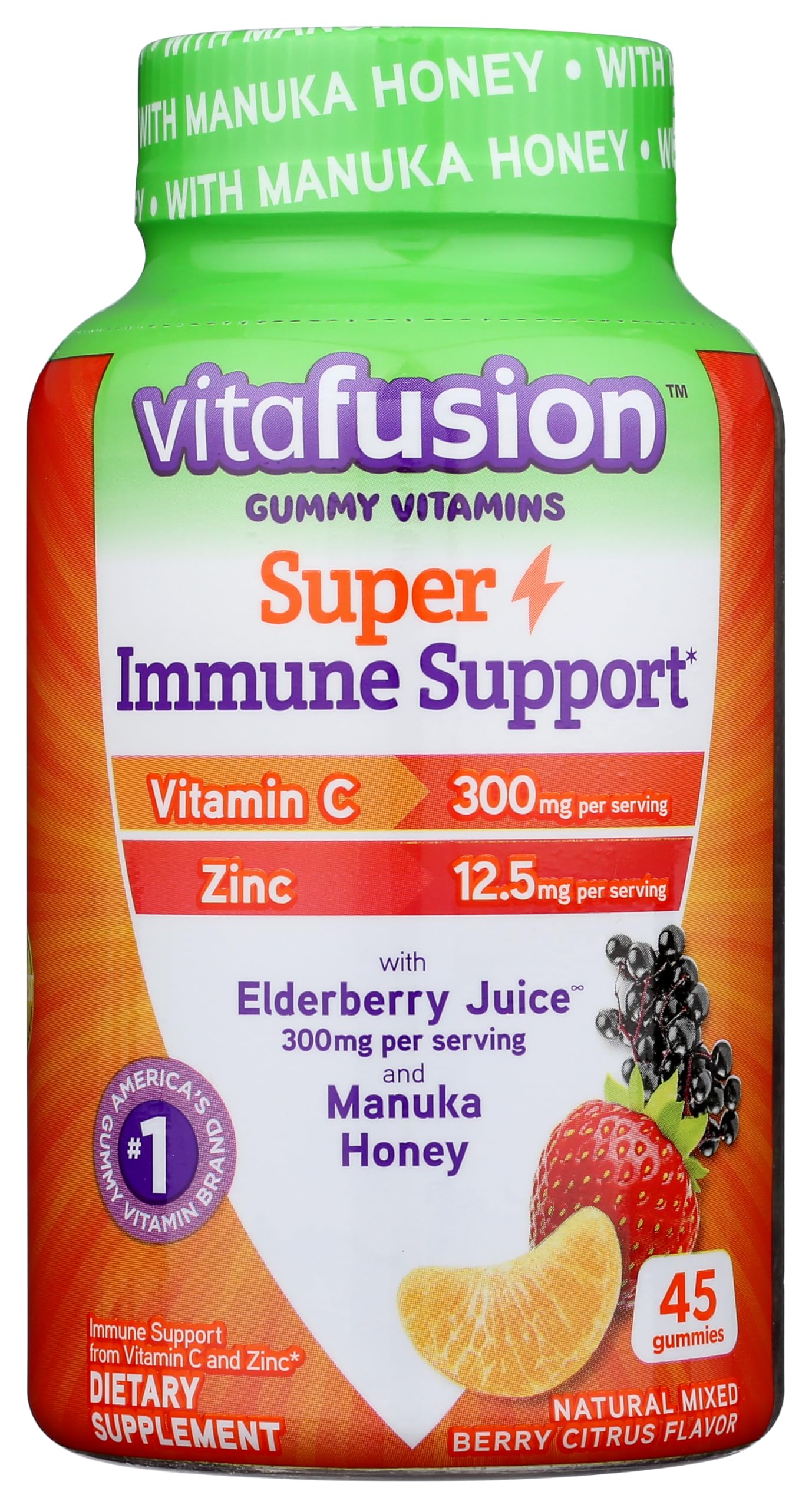 Vitafusion Super Immune Support Gummy Vitamins, 45ct