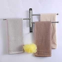 OURVII Swivel Towel Rack Hanger Towel Bar Bathrrom