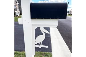 JennyGems Pelican Mailbox Decorative Bracket, Porch Decor, Nautical Coastal Themed, Mailbox Decoration, Made in USA