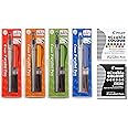 Pilot Parallel Calligraphy Pen Set, 1.5 mm, 2.4 mm, 3.8 mm and 6 mm with Bundle Ink Cartridge Plus 1 Extra Pack of 12 ASST Refills and 1 Pack of 6 Black Refills.